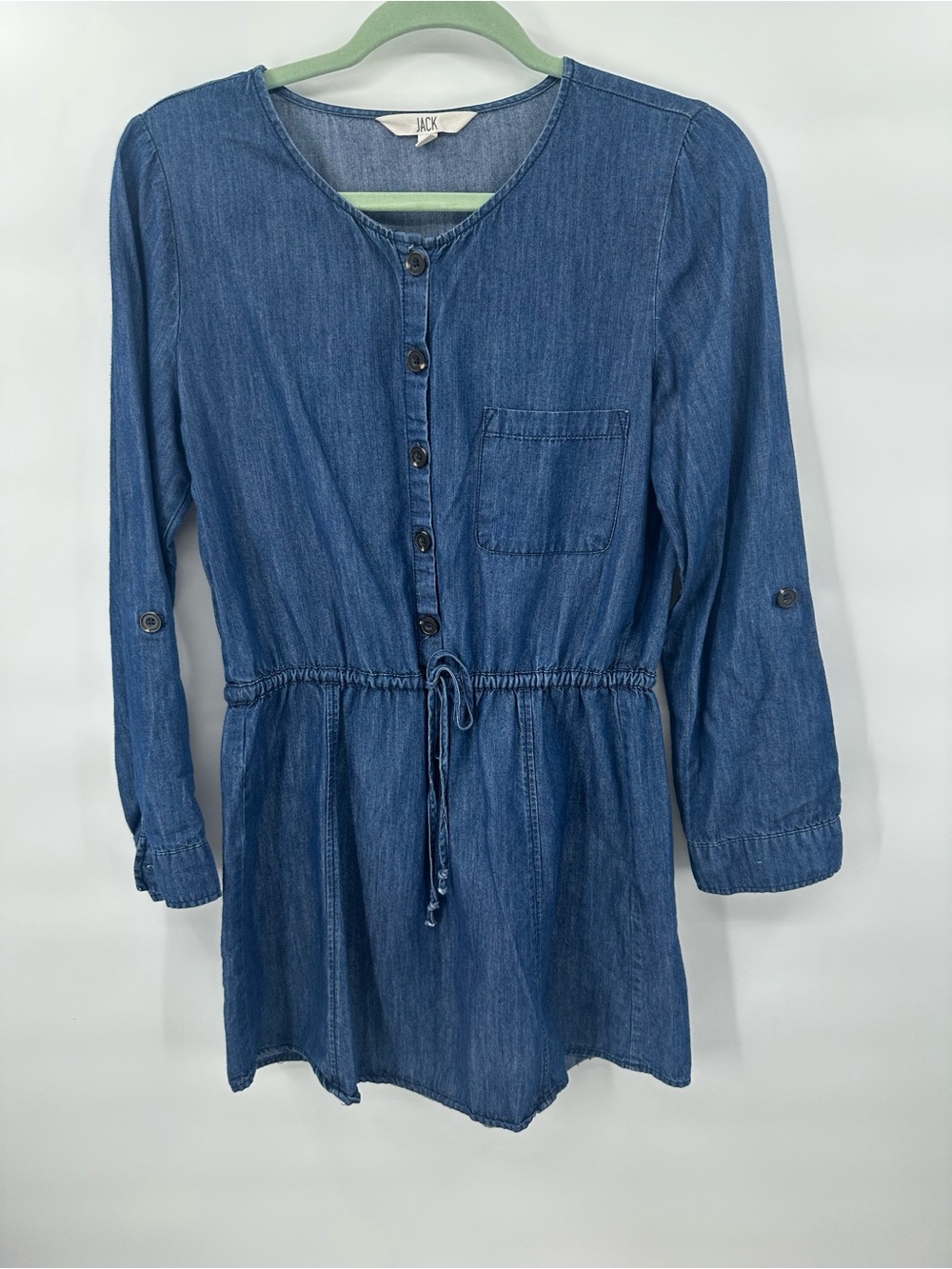 JACK by BB Dakota Denim Chambray Mini Dress Size Small 1185 - Picture 2 of 11